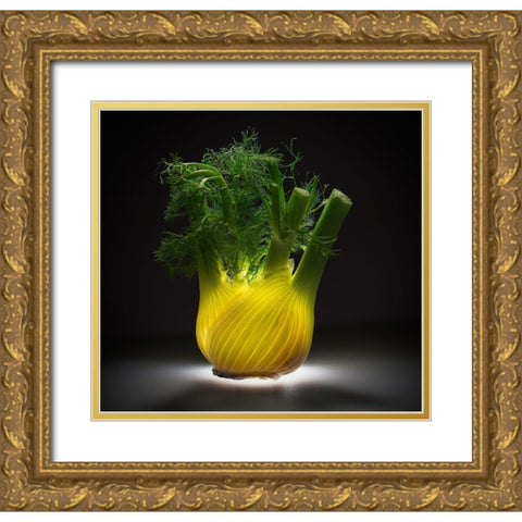 Fennel Gold Ornate Wood Framed Art Print with Double Matting by De Kogel, Wieteke