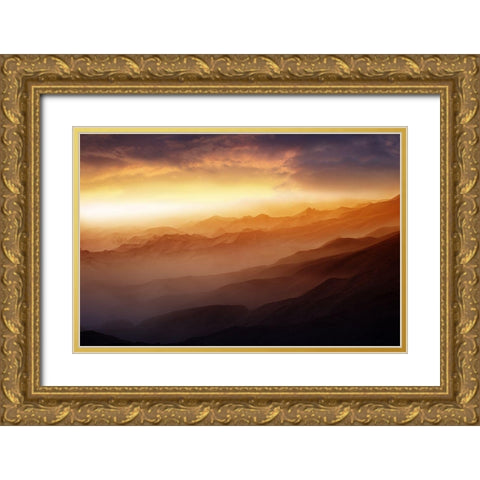 Dreams Gold Ornate Wood Framed Art Print with Double Matting by Gunawan, Rudi