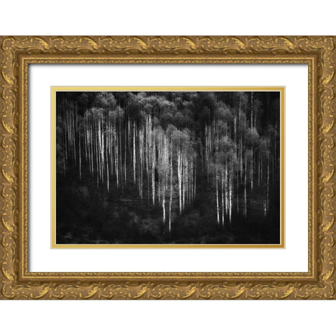 Untitled Gold Ornate Wood Framed Art Print with Double Matting by Chopra, Atul