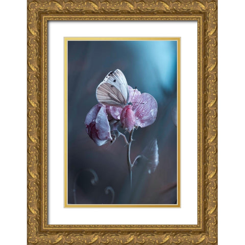 Tainted Love Gold Ornate Wood Framed Art Print with Double Matting by Bravin, Fabien