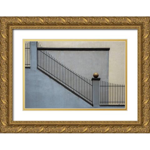 The Golden Ball Ii Gold Ornate Wood Framed Art Print with Double Matting by Claes, Gilbert