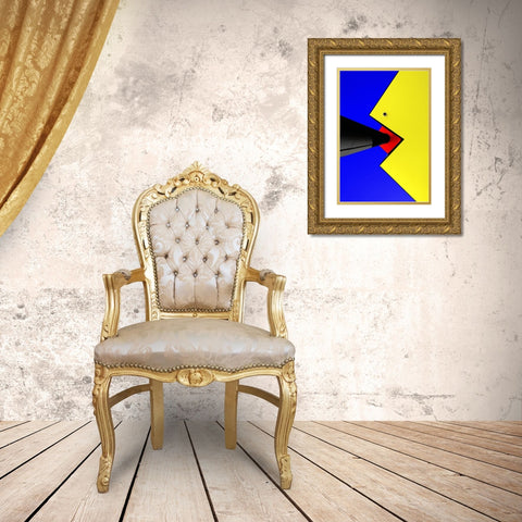 Security Gold Ornate Wood Framed Art Print with Double Matting by Huybrighs, Marc