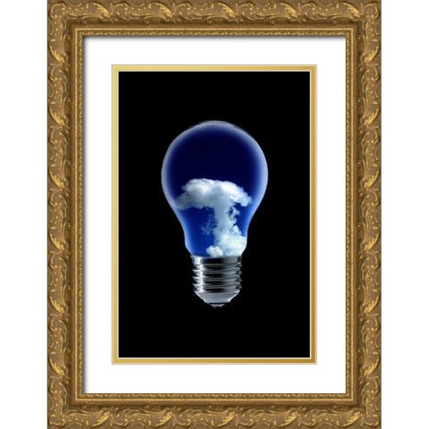 The 4 Elements Iii Gold Ornate Wood Framed Art Print with Double Matting by Eisele, Stefan