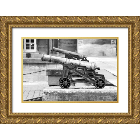 Architectural Detail, Blenheim Palace Gold Ornate Wood Framed Art Print with Double Matting by Blue, Cyril