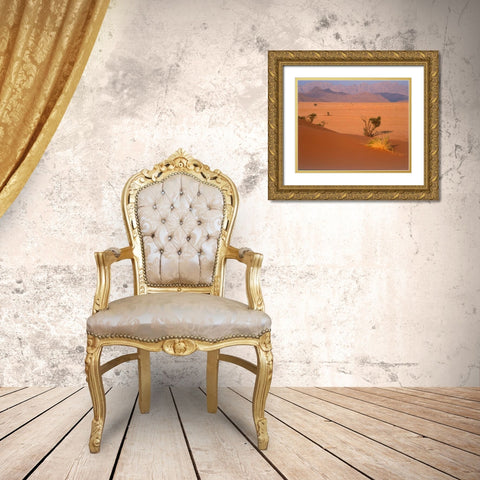 Grasses, Trees, Sand Dunes Sahara Gold Ornate Wood Framed Art Print with Double Matting by Blue, Cyril