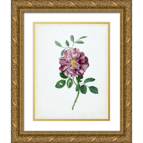 Rose Gold Ornate Wood Framed Art Print with Double Matting by De Bray, Dirck