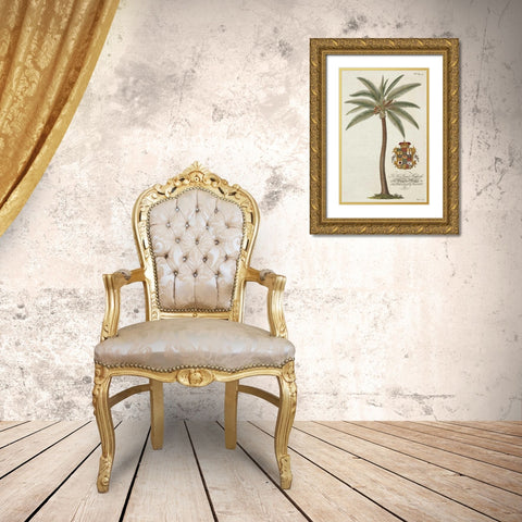 Coconut Palm Gold Ornate Wood Framed Art Print with Double Matting by Ehret, Georg