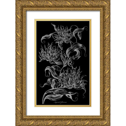 Imperial Gloriosa  Gold Ornate Wood Framed Art Print with Double Matting by Hill, John