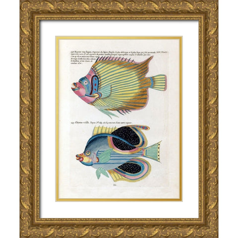 Keyser van Japan Gold Ornate Wood Framed Art Print with Double Matting by Renard, Louis