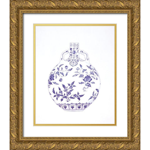 Flowering Moon Flask Gold Ornate Wood Framed Art Print with Double Matting by Anderton, Caroline