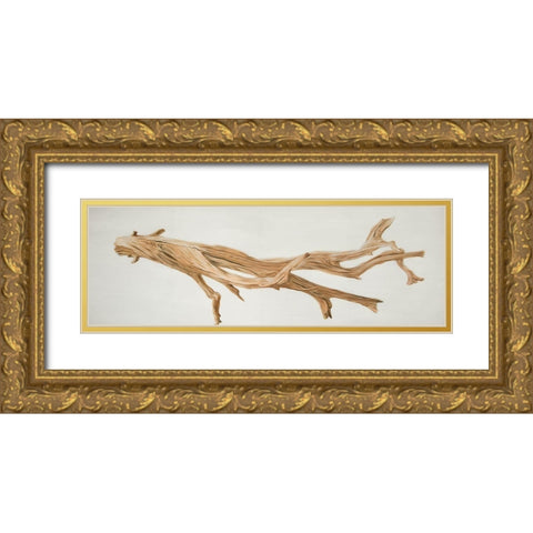 FLOATED WOOD Gold Ornate Wood Framed Art Print with Double Matting by Atelier B Art Studio