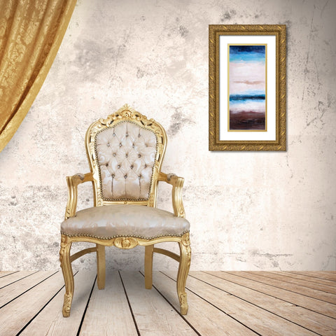 Shade of the Beach Gold Ornate Wood Framed Art Print with Double Matting by Atelier B Art Studio