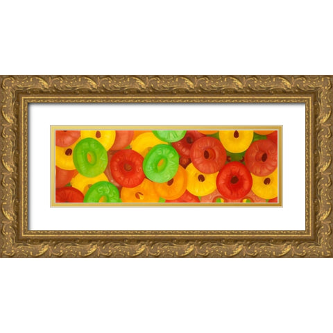 Candies Close-up View Gold Ornate Wood Framed Art Print with Double Matting by Atelier B Art Studio