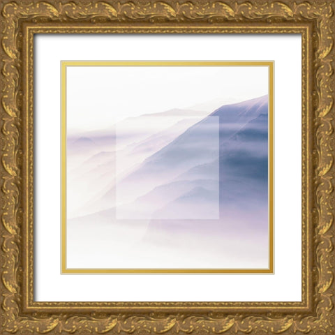 MIST Gold Ornate Wood Framed Art Print with Double Matting by Atelier B Art Studio