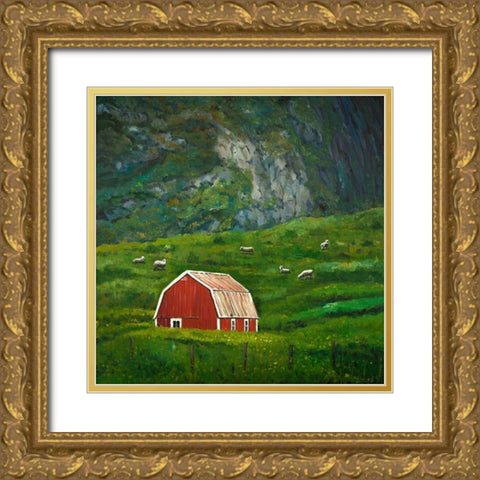 LIFE IN THE COUNTRYSIDE Gold Ornate Wood Framed Art Print with Double Matting by Atelier B Art Studio