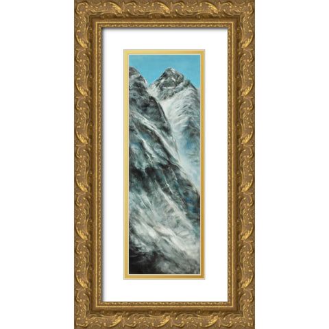 Mountains of Lhotse Wall on the Nepal Side Gold Ornate Wood Framed Art Print with Double Matting by Atelier B Art Studio