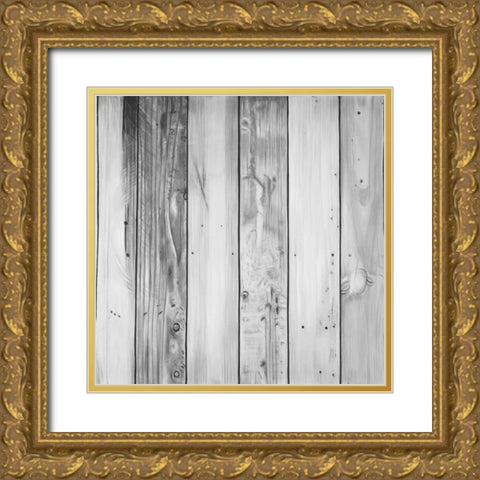 WOOD TEXTURE Gold Ornate Wood Framed Art Print with Double Matting by Atelier B Art Studio