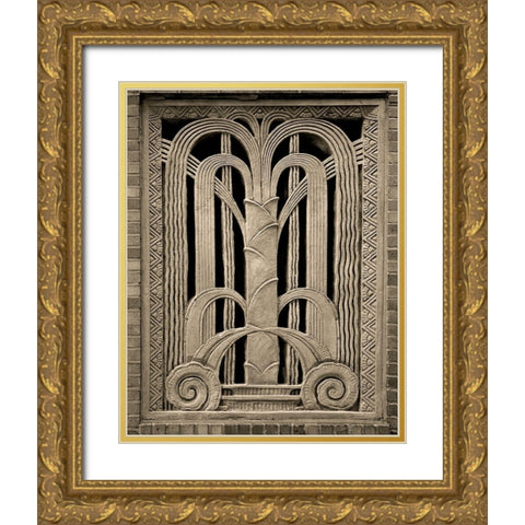 Architectural Detail No. 20 Gold Ornate Wood Framed Art Print with Double Matting by Fisch, Ellen