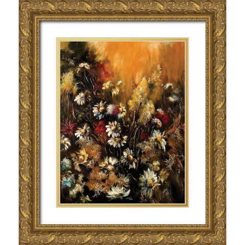 Classic Bouquet II Gold Ornate Wood Framed Art Print with Double Matting by Sipos, Judit