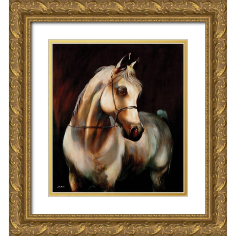 Ready to Ride Gold Ornate Wood Framed Art Print with Double Matting by Sipos, Judit
