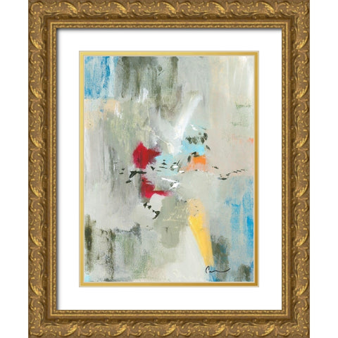 Flight Pattern I Gold Ornate Wood Framed Art Print with Double Matting by Carroccio, Lisa