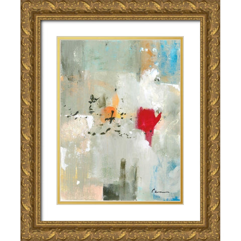 Flight Pattern II Gold Ornate Wood Framed Art Print with Double Matting by Carroccio, Lisa