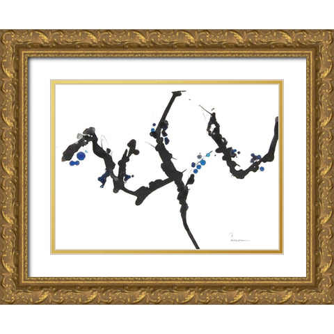 Branching Out I Gold Ornate Wood Framed Art Print with Double Matting by Carroccio, Lisa