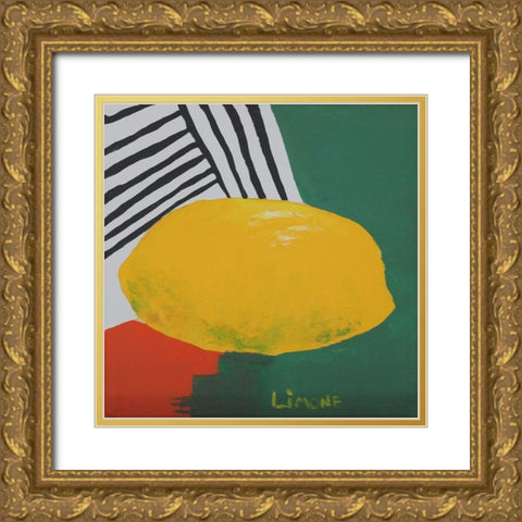 Limone II Gold Ornate Wood Framed Art Print with Double Matting by Carroccio, Lisa