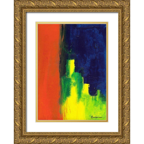 Intrusion Gold Ornate Wood Framed Art Print with Double Matting by Carroccio, Lisa