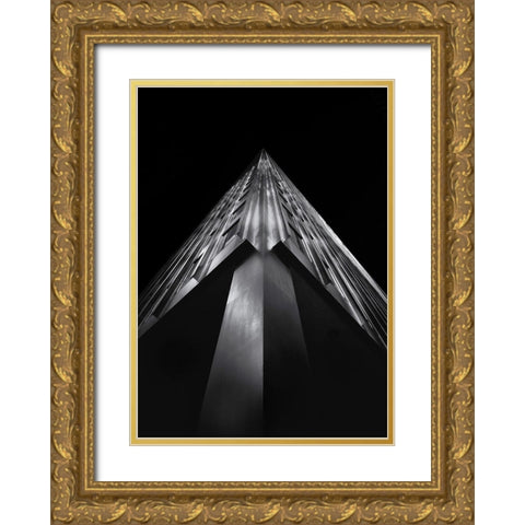 Soaring Building Gold Ornate Wood Framed Art Print with Double Matting by Carson, Brian
