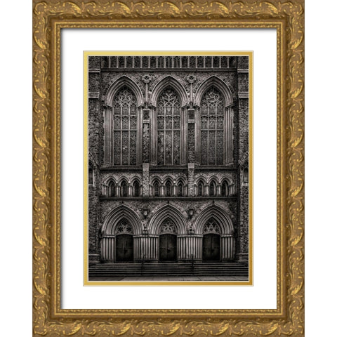 Toronto Church Gold Ornate Wood Framed Art Print with Double Matting by Carson, Brian