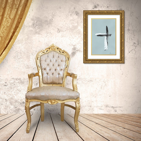 Swordplay  I Gold Ornate Wood Framed Art Print with Double Matting by Carroccio, Lisa