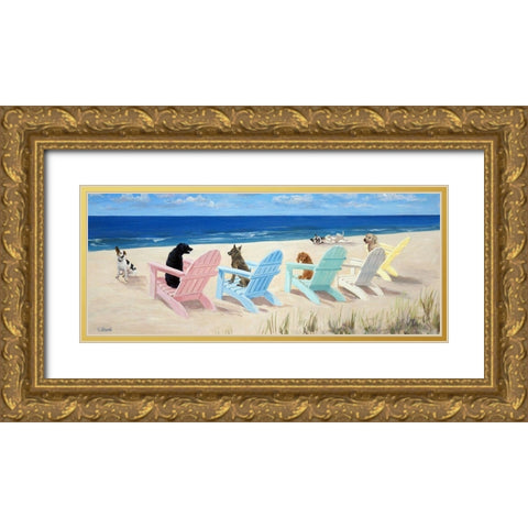 Southern Chair Tails Gold Ornate Wood Framed Art Print with Double Matting by Saxe, Carol