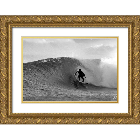 Pipeline III Gold Ornate Wood Framed Art Print with Double Matting by Anonymous