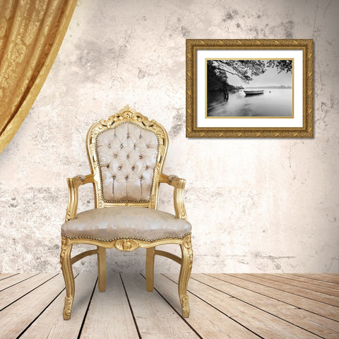 Breezy Morning Gold Ornate Wood Framed Art Print with Double Matting by Anonymous