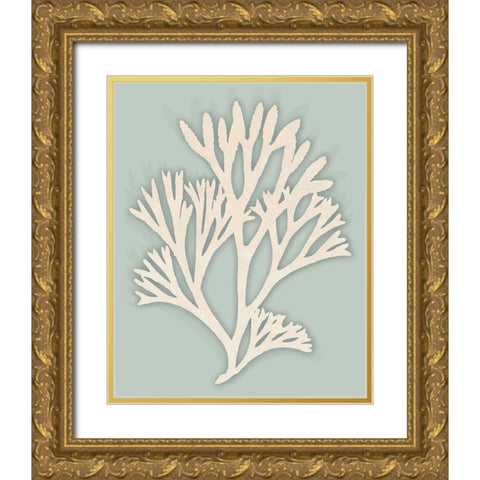 Ocean Rockweed I. Gold Ornate Wood Framed Art Print with Double Matting by InuitÂ  Â 