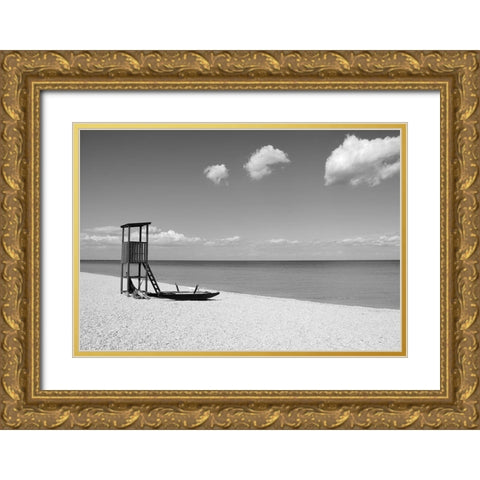 Summer Gold Ornate Wood Framed Art Print with Double Matting by Anonymous
