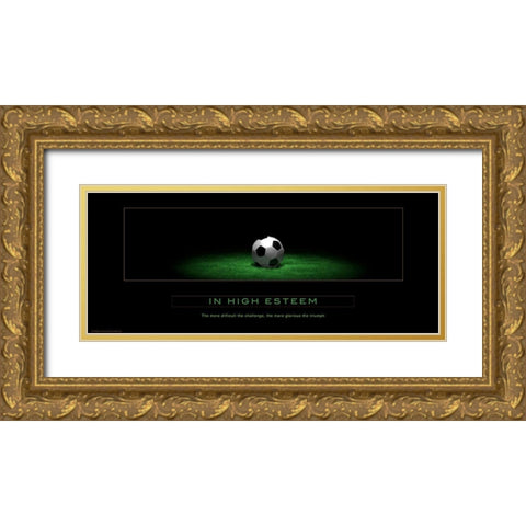 In High Esteem Gold Ornate Wood Framed Art Print with Double Matting by Anonymous