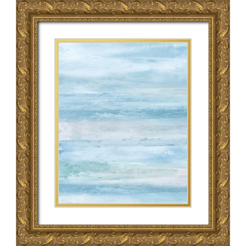 Blue Clouds I. Gold Ornate Wood Framed Art Print with Double Matting by Tice, C.