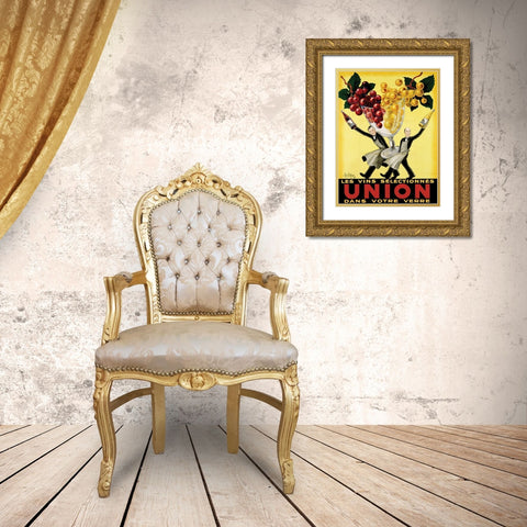 Union Gold Ornate Wood Framed Art Print with Double Matting by Wolff, Robys - Robert