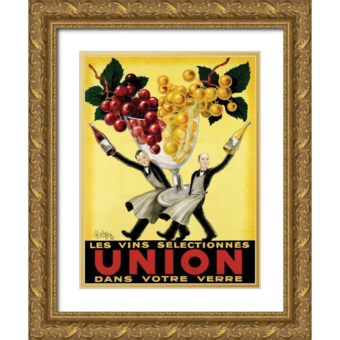 Union Gold Ornate Wood Framed Art Print with Double Matting by Wolff, Robys - Robert