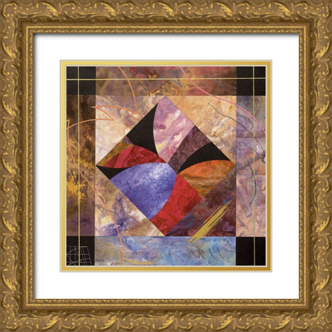 Geometry II Gold Ornate Wood Framed Art Print with Double Matting by Unknown