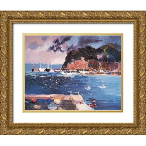 Safe Harbor Gold Ornate Wood Framed Art Print with Double Matting by Unknown