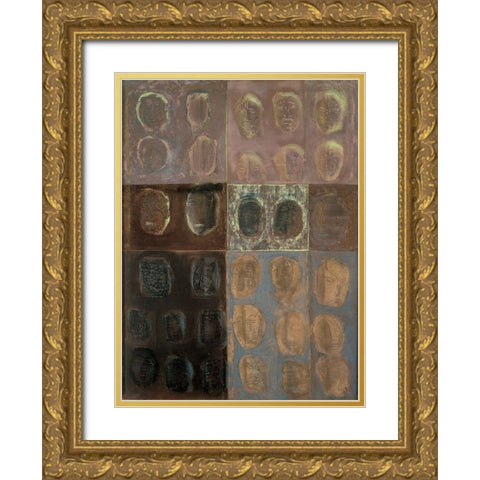 Thinmprints Gold Ornate Wood Framed Art Print with Double Matting by Unknown