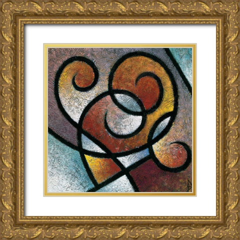 Pathways I Gold Ornate Wood Framed Art Print with Double Matting by Unknown