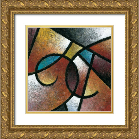 Pathways II Gold Ornate Wood Framed Art Print with Double Matting by Unknown