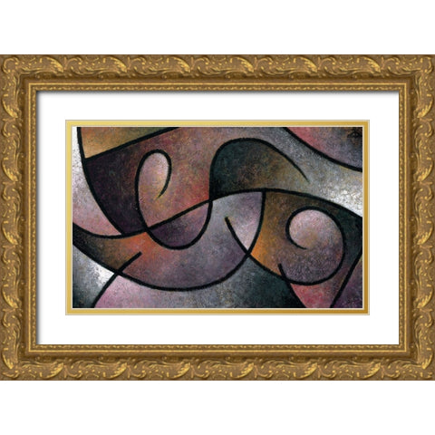 Pathways III Gold Ornate Wood Framed Art Print with Double Matting by Unknown
