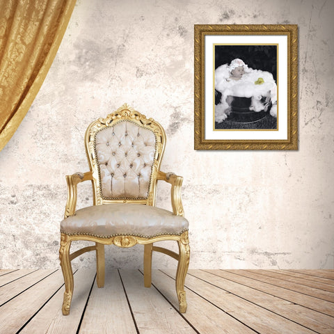 Rubber Ducky Gold Ornate Wood Framed Art Print with Double Matting by Unknown