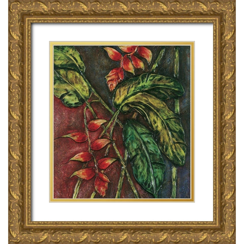 Passion Fruit II Gold Ornate Wood Framed Art Print with Double Matting by Unknown