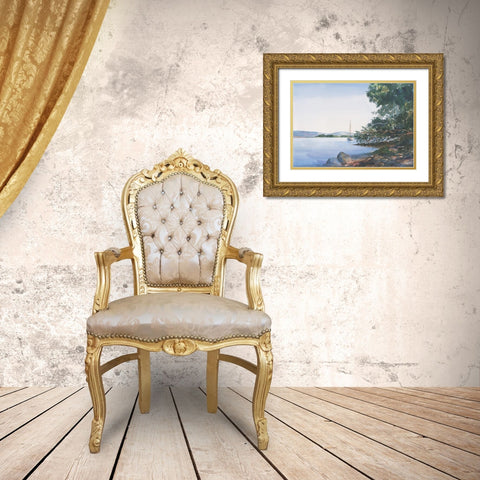 Safe Harbor Gold Ornate Wood Framed Art Print with Double Matting by Unknown